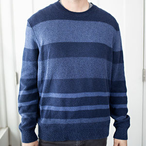 Banana Republic Sweater - Blue - Striped - XL